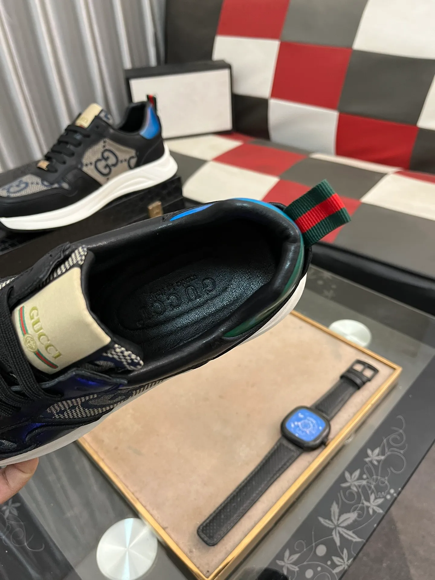 Men's Men's Shoes 💰420 ⌚️⌚️[GUCCI] Gucci men's casual shoes are absolutely popular 🔥The ultimate matching item for trendy men! Irresistible charm of super texture, the main recommendation, the upper is made of high-quality cowhide + breathable fabric, sheepskin feet, wear-resistant rubber sole, noble and elegant! Extremely comfortable🎁🎁You can be as handsome as you want💪 Size: 38-44!